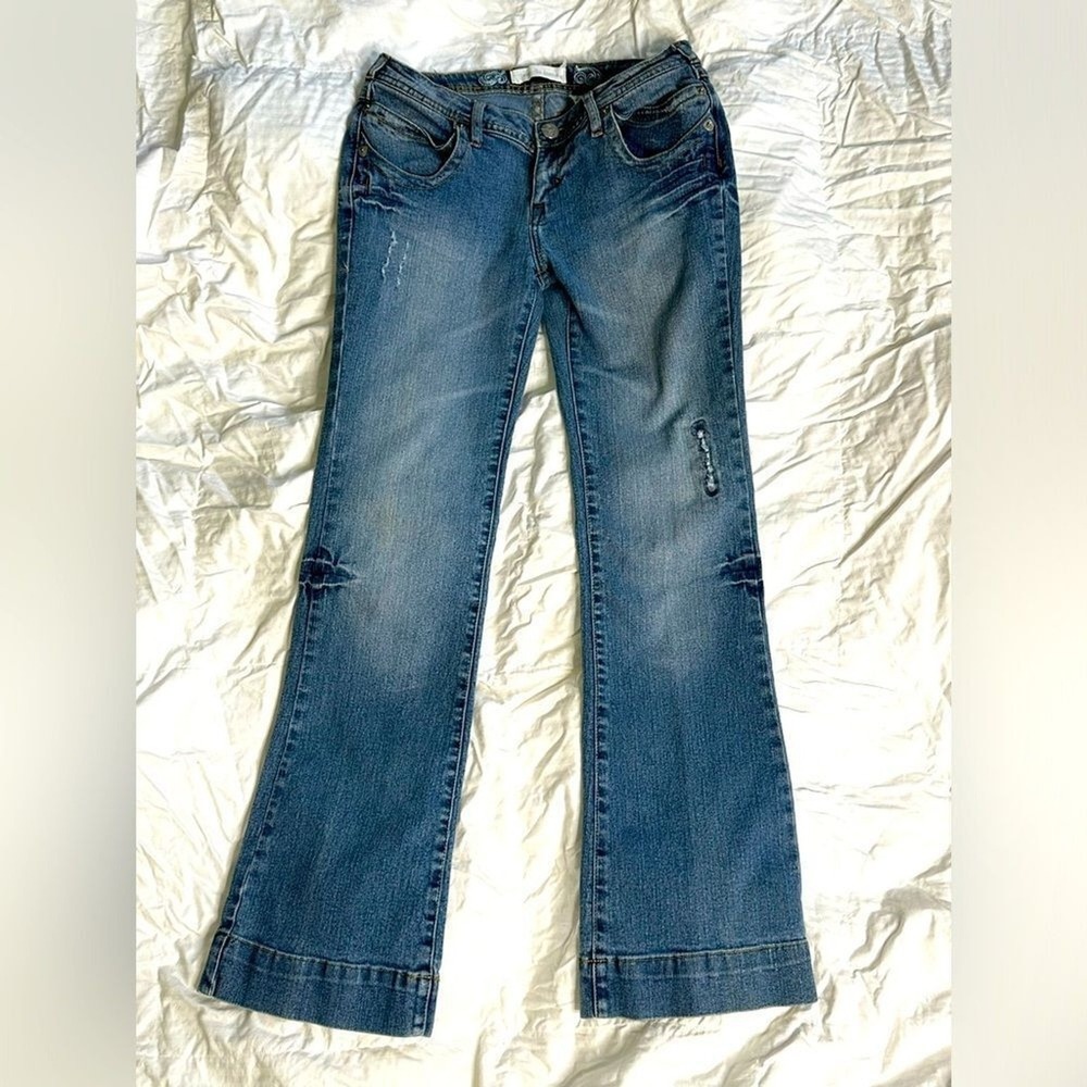 Jane and Bleecker Women's Blue Boot Cut Jeans